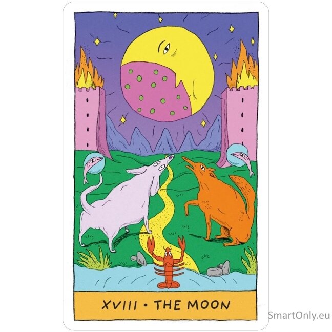 Whimsical Witch Tarot metalinėje dėžutėje US Games Systems 4