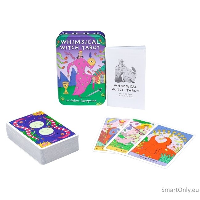 Whimsical Witch Tarot metalinėje dėžutėje US Games Systems 8