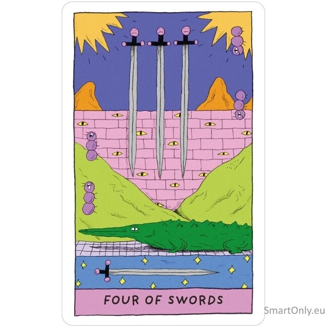 Whimsical Witch Tarot metalinėje dėžutėje US Games Systems 9