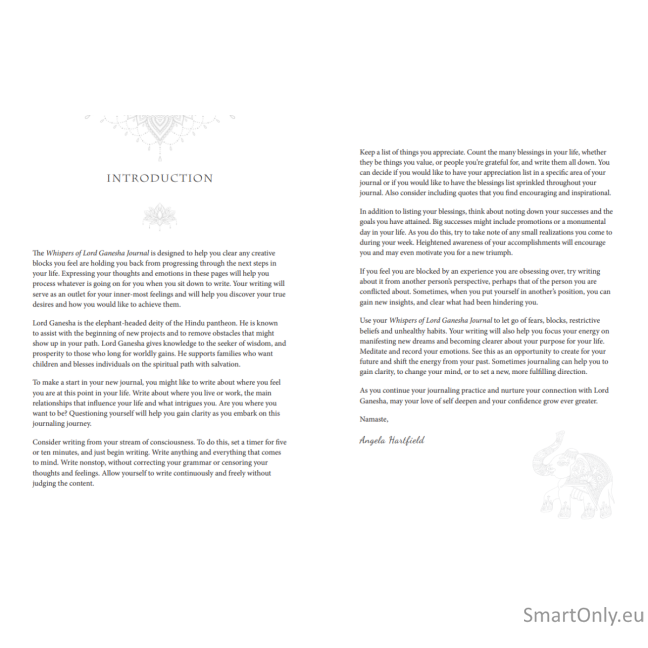 Whispers of Lord Ganesha journal užrašinė Blue Angel 3 Whispers of Lord Ganesha journal užrašinė Blue Angel 3