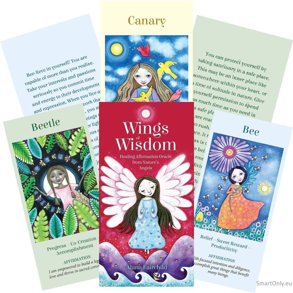 Wings of Wisdom Oracle kortos Blue Angel Wings of Wisdom Oracle kortos Blue Angel