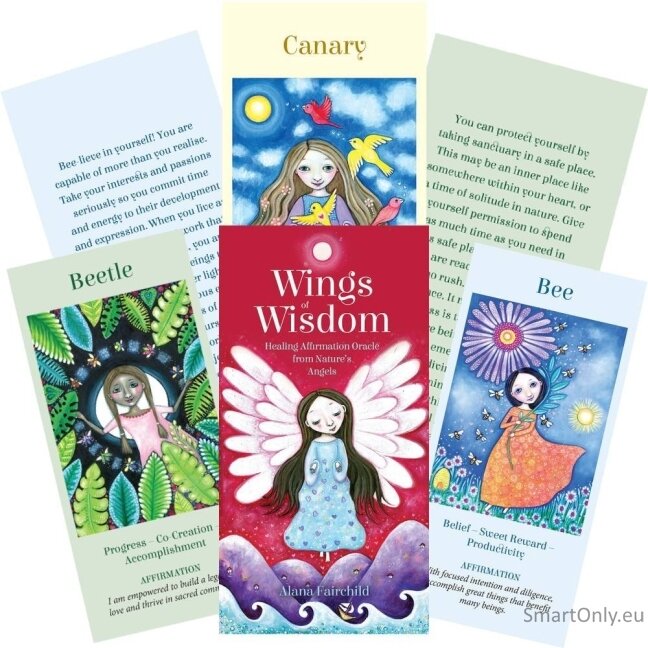 Wings of Wisdom Oracle kortos Blue Angel Wings of Wisdom Oracle kortos Blue Angel