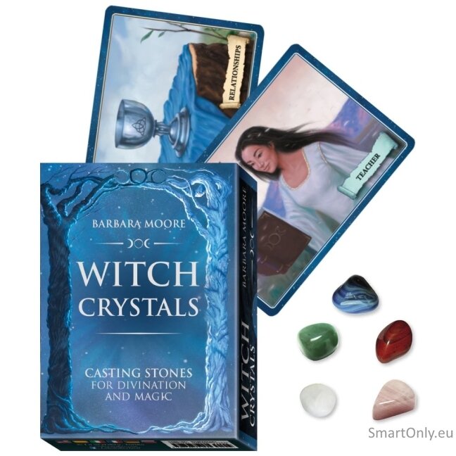 Witch Crystals Casting Stones for Divination and Magic rinkinys Lo Scarabeo Witch Crystals Casting Stones for Divination and Magic rinkinys Lo Scarabeo