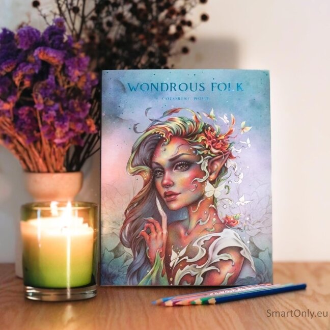 Wondrous Folk spalvinimo knyga Blue Angel 2
