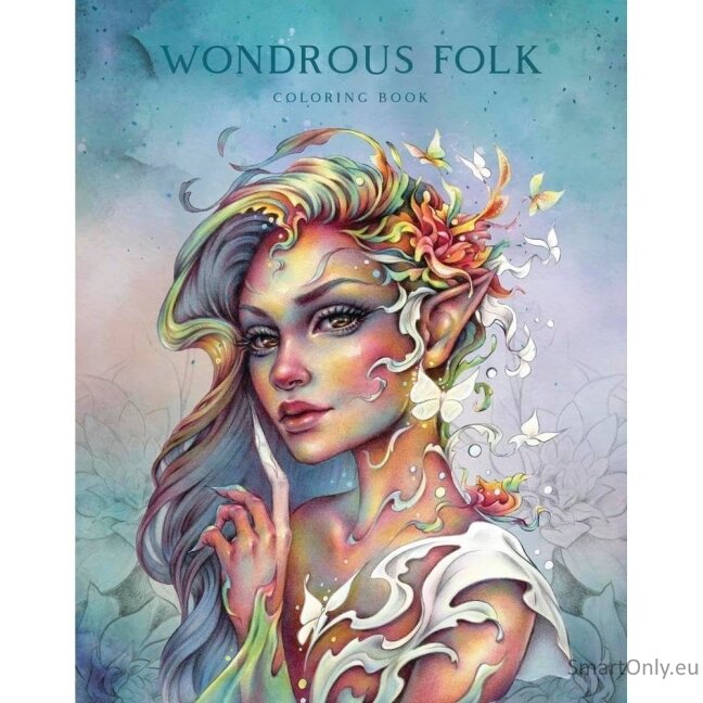 Wondrous Folk spalvinimo knyga Blue Angel Wondrous Folk spalvinimo knyga Blue Angel