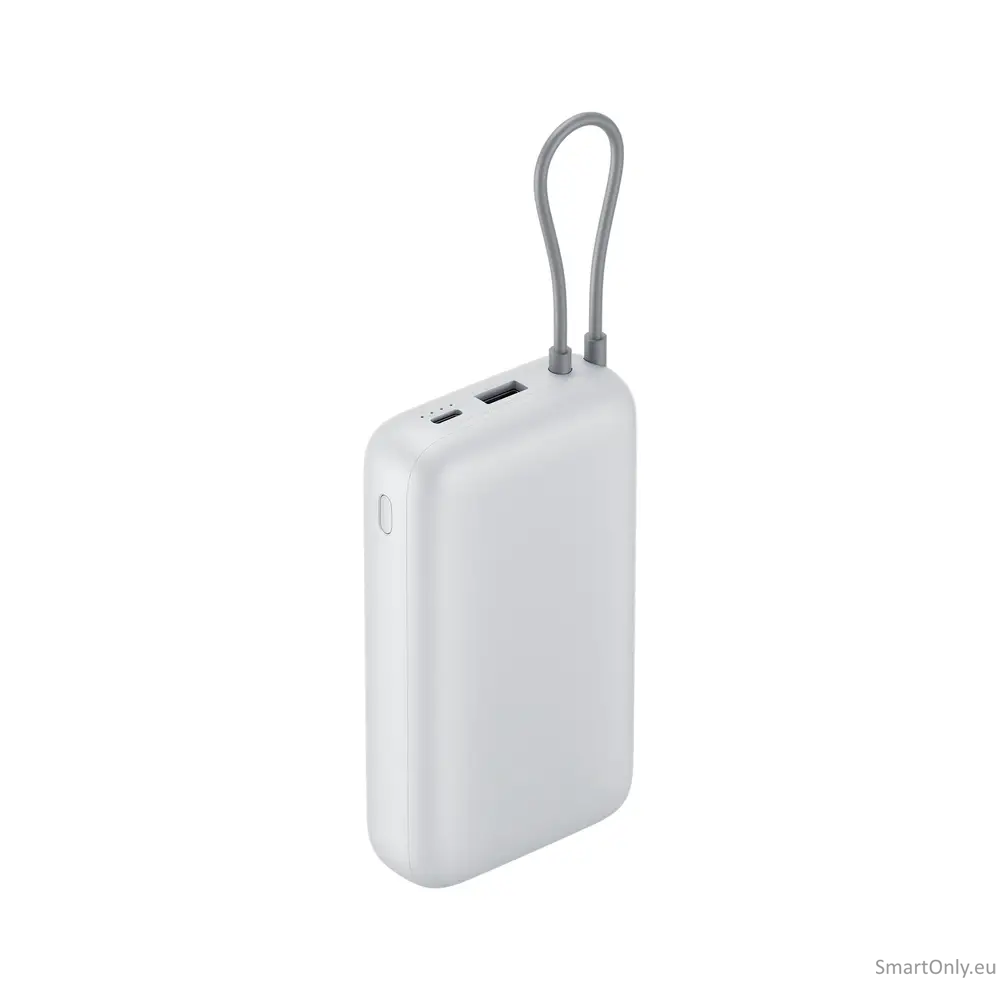Xiaomi Power Bank 20000mAh (Integrated Cable), Light Gray 1