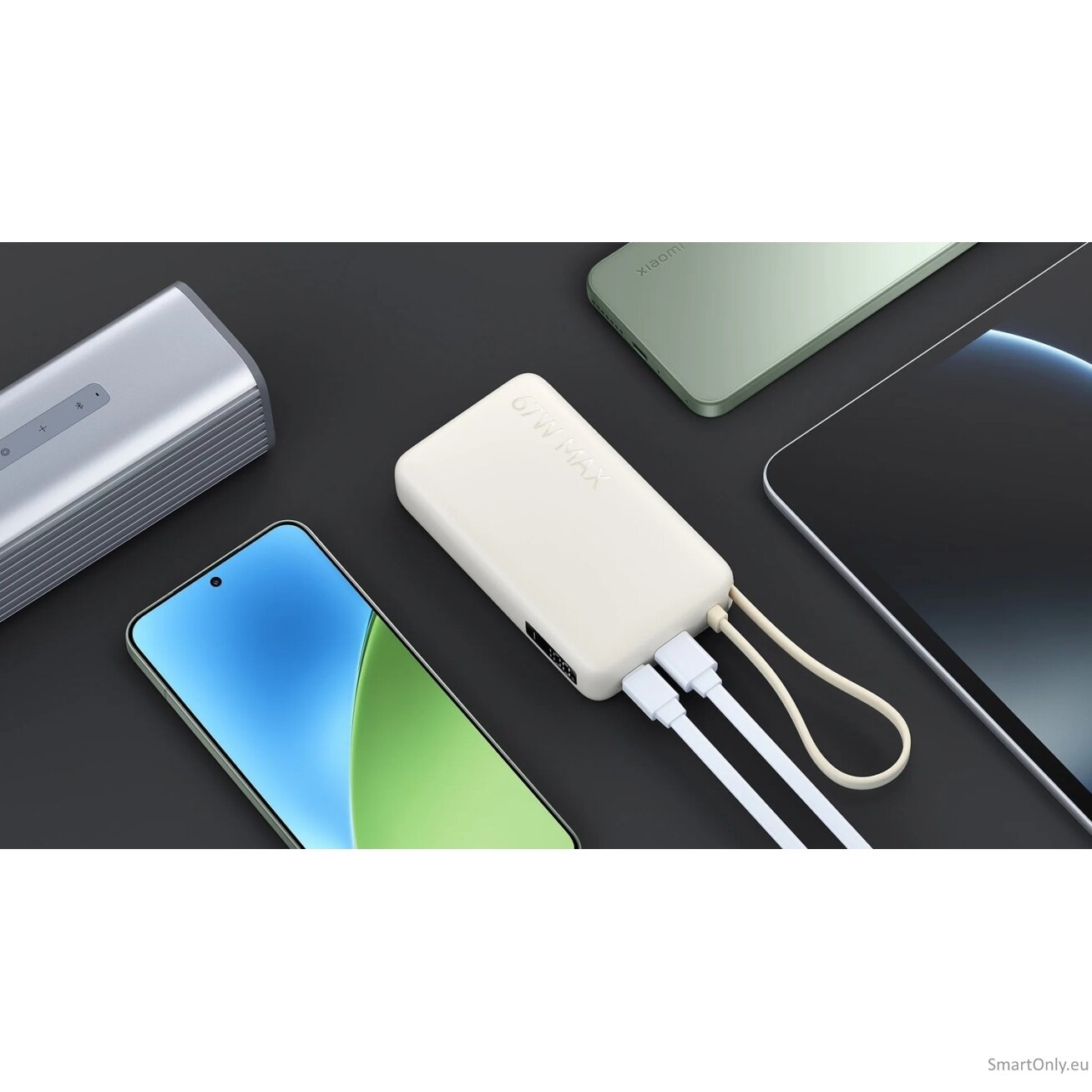 Xiaomi 67W Power Bank 10000 (Integrated Cable) Tan | Xiaomi 2