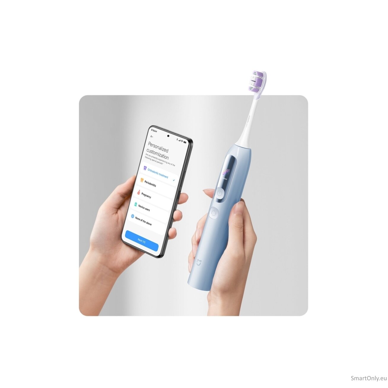 Xiaomi Mijia Smart Servo-oscillation Electric Toothbrush Pro EU, Blue | Xiaomi 3