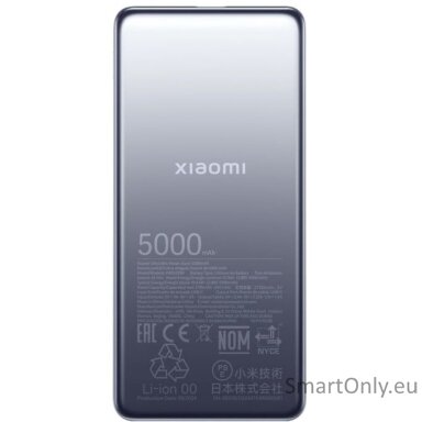 Xiaomi Ultra Slim Power Bank | 5000 mAh | USB-C | Gray Xiaomi Ultra Slim Power Bank | 5000 mAh | USB-C | Gray
