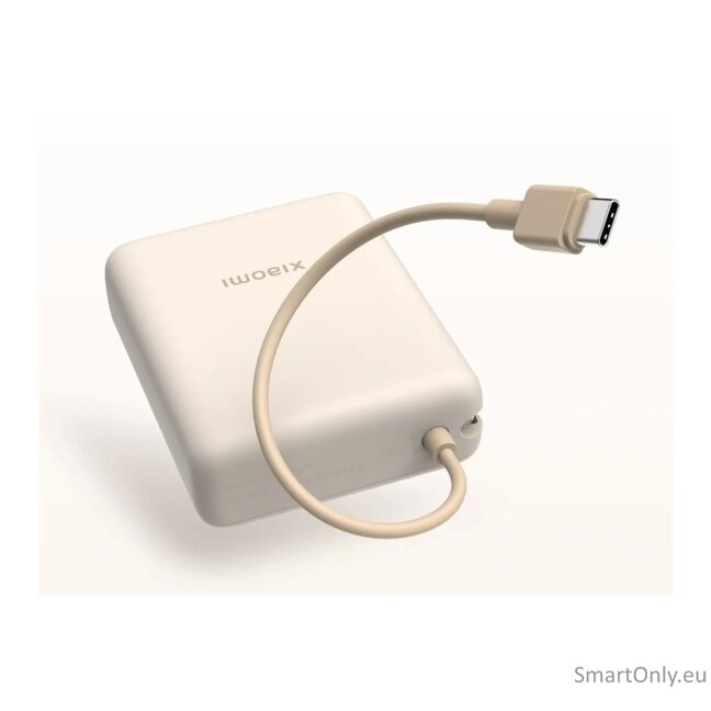 Xiaomi 33W Power Bank (Integrated Cable) | 10000 mAh | USB-C | Tan 5
