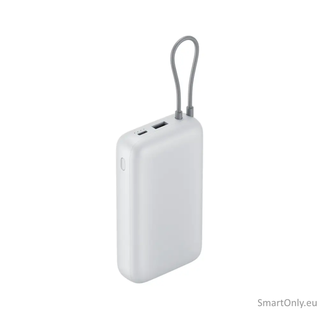 Xiaomi Power Bank 20000mAh (Integrated Cable), Light Gray 1