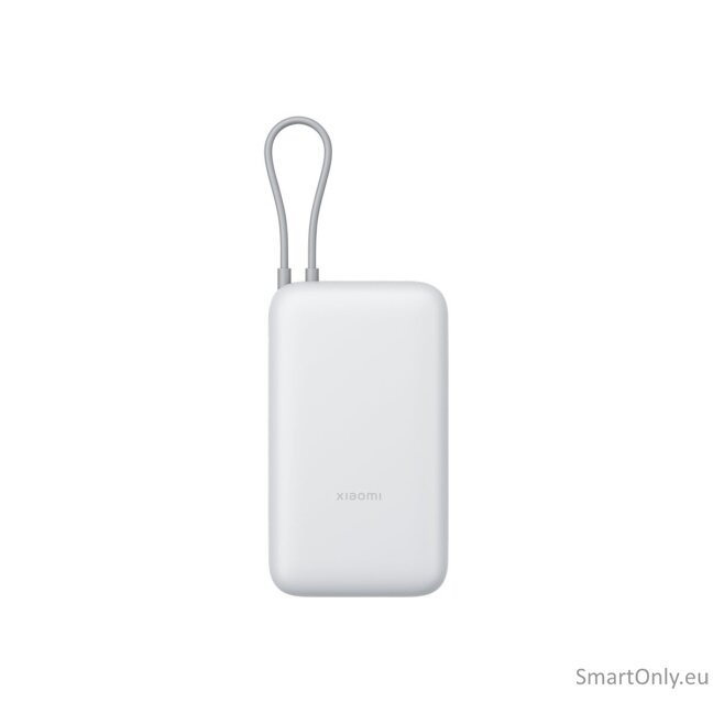 Xiaomi Power Bank 20000mAh (Integrated Cable), Light Gray 3