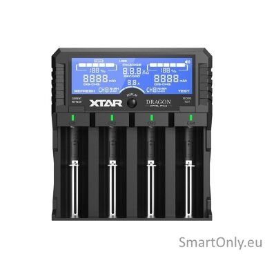 XTAR Dragon VP4L Plus Baterijų įkroviklis XTAR Dragon VP4L Plus Baterijų įkroviklis
