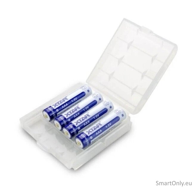 Xtar AAA įkraunamos Li-ion baterijos 1200mWh 680/750mAh su dėžute 4 vnt. 2 Xtar AAA įkraunamos Li-ion baterijos 1200mWh 680/750mAh su dėžute 4 vnt. 2
