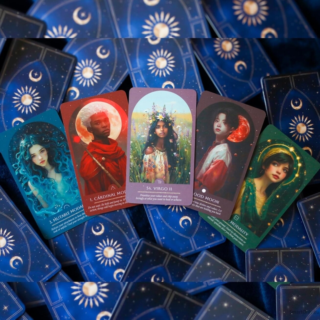 Zodiac Oracle kortos Blue Angel 5