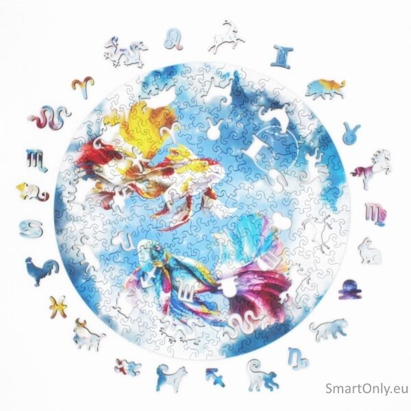 Žuvys (Zodiakai) Dėlionė Iš Medžio (200 detalių) Fantasy Puzzles 4 Žuvys (Zodiakai) Dėlionė Iš Medžio (200 detalių) Fantasy Puzzles 4