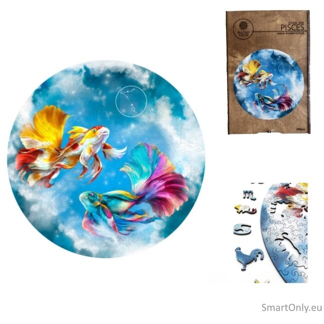 Žuvys (Zodiakai) Dėlionė Iš Medžio (200 detalių) Fantasy Puzzles Žuvys (Zodiakai) Dėlionė Iš Medžio (200 detalių) Fantasy Puzzles